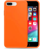 iPhone 8 Plus Lansman Yeni Nesil Kılıf (Neon Turuncu)