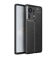Xiaomi Mi Mix 4 Kılıf Deri Tarzı Niss Silikon Case (Siyah)