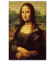 Cakapuzzle Mona Lisa Ahşap Zeminde Görseli Puzzle Yapboz MDF (Ahşap) (255 Parça)