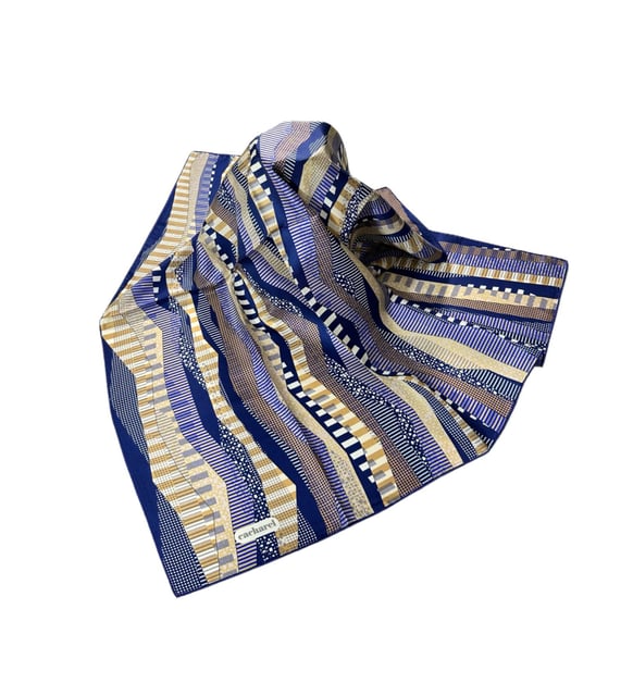 Cacharel 90*90 Twill Eşarp (02183) (Lacivert)