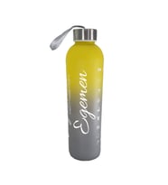 Kişiye Özel Renkli 750 ml Motivasyon Cam Su Matarası HK2709 (Gri)