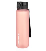 Uzspace Büyük Boy 28 cm 1000 ml 1 litre Tritan Su Matarası 14 Renk FiftyFifty Softtouch (Pudra)