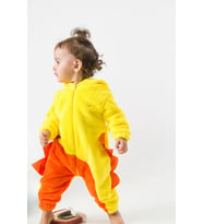 Welsoft Peluş Unisex Kışlık Bebek Takımları Çocuk Giyim Bebek Kıyafeti Çocuk Kostümü welsoft takım (Sarı)