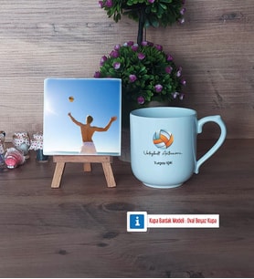 Voleybol Antrenörü Fotoğraflı Dekoratif Taş, Kupa Bardak Beyaz Hediye (Model 5)