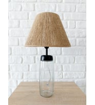 RETRO NOW VERRE NOIR  CAM  AYAKLI ABAJUR (Naturel)