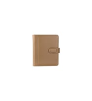 Organizer Ajanda Kılıflı A5 4 Halkalı 15x21 4 Delikli Tarihsiz Kareli Blok Rainbow Vegan 19,5x23 cm (Vizon)