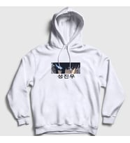 Presmono Unisex Beyaz Arise Sung Jinwoo Solo Leveling Kapüşonlu Sweatshirt 434650tt (Beyaz)