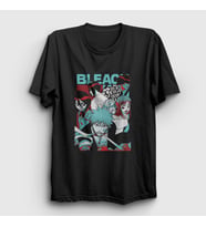 Presmono Unisex Beyaz Poster Anime Bleach T-Shirt 128111tt (Siyah)
