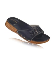 FootFlex Kadın Topuk Dikeni (Epin) Hallux-Valgus Terlik (Siyah)