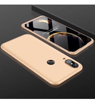 Huawei P20 Lite Kılıf Zore Ays Full Koruma Kılıf (Gold)