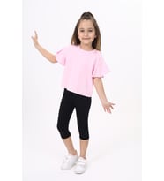 Toontoy Kız Çocuk Tişört (Açık Pembe)
