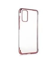 Alcatel 3X 2020 Kılıf İnce Köşeleri Renkli Şeffaf Silikon (Rose)