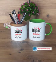 Diyaliz Teknikeri Kalemlik, Kupa Bardak T Kişiye Özel Hediye Diyaliz Teknikerine Hediye (Model 14)