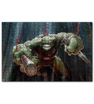 Cakapuzzle Ninja Kaplumbağa Raphael Görsel  Puzzle Yapboz MDF (Ahşap) (255 Parça)