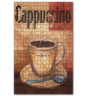 Cakapuzzle Yağlı BoyaCappuccino Keyfi Afiş Görseli Puzzle Yapboz MDF (Ahşap) (1000 Parça)
