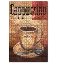 Cakapuzzle Yağlı BoyaCappuccino Keyfi Afiş Görseli Puzzle Yapboz MDF (Ahşap) (1000 Parça)