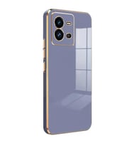 Microsonic Vivo V25 5G Kılıf Olive Plated Siyah (Gri)