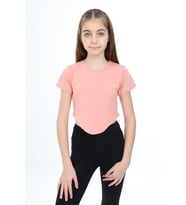 Toontoy Kız Çocuk Tişört (Koyu Pudra)