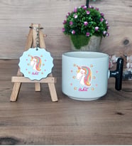Unicorn Hediye Seti Kupa Bardak T Kulplu ve Anahtarlık Kadın Arkadaşa Doğum Günü Hediyesi (Model 6)