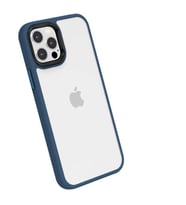 Uyumlu Model Apple iPhone 13 Pro Max Kılıf Şeffaf Renkli Can Kapak (Mavi)