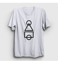 Presmono Unisex Sarı The Squid Game T-Shirt 261480tt (Beyaz)