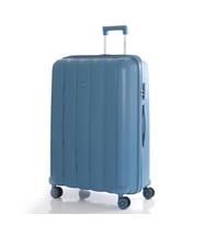 MÇS Büyük Boy Kırılmaz Silikon Seyahat Valizi Bavulu V305 (INDIGO-LACIVERT)