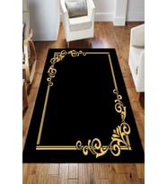 Dijital Kaymaz Taban Yıkanabilir Salon Halısı Mutfak Halısı Koridor Halısı Yolluk ND-HS-300 (Çok Renkli)