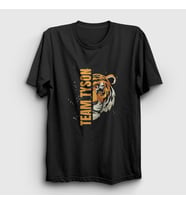 Presmono Unisex Beyaz Tiger Boks Boxing Team Mike Tyson T-Shirt 514590tt (Siyah)