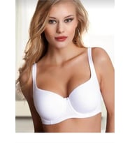 NBB 3613 BAYAN TOPARLAYICI BALENLİ SOFT CUP SÜTYEN TEKLİ (Beyaz)