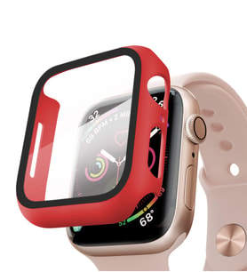 Microsonic Apple Watch Series 3 42mm Kılıf Matte Premium Slim WatchBand (Kırmızı)