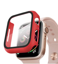 Microsonic Apple Watch Series 3 42mm Kılıf Matte Premium Slim WatchBand (Kırmızı)