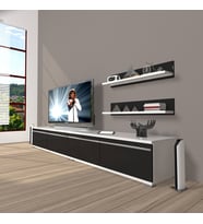Decoraktiv Eko 200T Mdf Tv Ünitesi Tv Sehpası (Siyah - Beyaz)