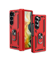 Samsung Galaxy Z Fold 6 Kılıf Yüzüklü Zırh Tank Vega (Kırmızı)