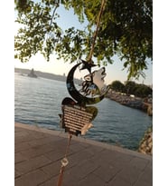 Araba Dikiz Aynası Süsü Ay Yıldız (Altın)