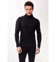 Erkek Balıkçı Yaka Boğazlı Slim Fit Kazak (Füme)