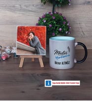 Müdür Yardımcısı Fotoğraflı Dekoratif Taş, Kupa Bardak Beyaz Hediye Öğretmenler Günü Hediyesi (Model 9)