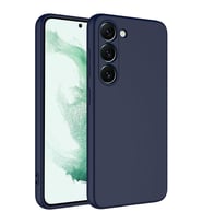 Samsung Galaxy S23 Plus Kılıf Özel Orijinal Lansman Serisi, İçi Kadife, Pürüzsüz Yumuşak ve Mat TPU Silikon (Lacivert)