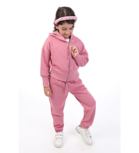 Toontoy Kız Çocuk Eşofman Takım (Gül Kurusu)