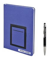 KANGURULU TARİHSİZ DEFTER - AJANDA  İSME ÖZEL KALEM HEDİYELİ (Lacivert)