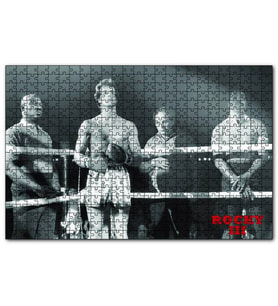 Cakapuzzle Rocky 3 Sylvester Stallone Ring SB  Puzzle Yapboz MDF (Ahşap) (500 Parça)