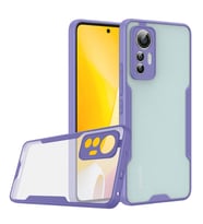 Xiaomi Mi 12 Lite Kılıf Parfe Kenarları Pastel Renk Silikon Kılıf (Mor)