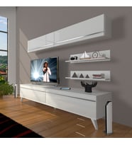 Decoraktiv Eko 5 Mdf Std Retro Tv Ünitesi Tv Sehpası (Beyaz)
