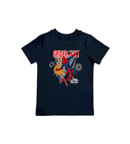 Spiderman baskılı örümcek adam pamuklu penye kumaş yazlık çocuk tişört (Siyah)