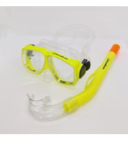 KRAKEN Maske Şnorkel Set M366/SN67 Mavi (Sarı)
