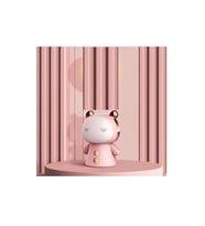 Usb Şarj Edilebilir Karikatür Çift Işık Çalışma Masa Lambası (Pembe)