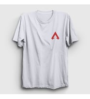 Presmono Unisex Sarı Side Logo Apex Legends T-Shirt 232250tt (Beyaz)
