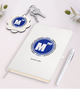 BK Gift Kişiye Özel Serbest Muhasebeci Mali Müşavir Siyah Defter Kalem Ve Anahtarlık Hediye Seti (Model 2)
