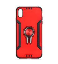iPhone XS Max Kılıf Stand Olma Özellikli Araç Tutuculu Koko Kılıf (Kırmızı)