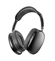 Karne Hediyesi Kulaküstü Bluetooth Kulaklık FM Radyo TF AUX Destekli P9 PRO MAX - Süngerli (Siyah)