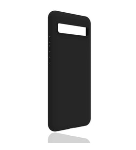 TCL 10 Plus Kılıf Lüx Kamera Koruma Çıkıntılı Soft Silikon (Siyah)